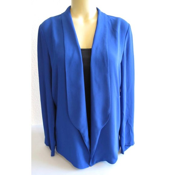 royal blue chiffon jacket